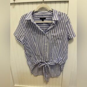 Banana Republic tie waist blouse